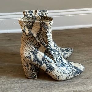 Snake skin boots